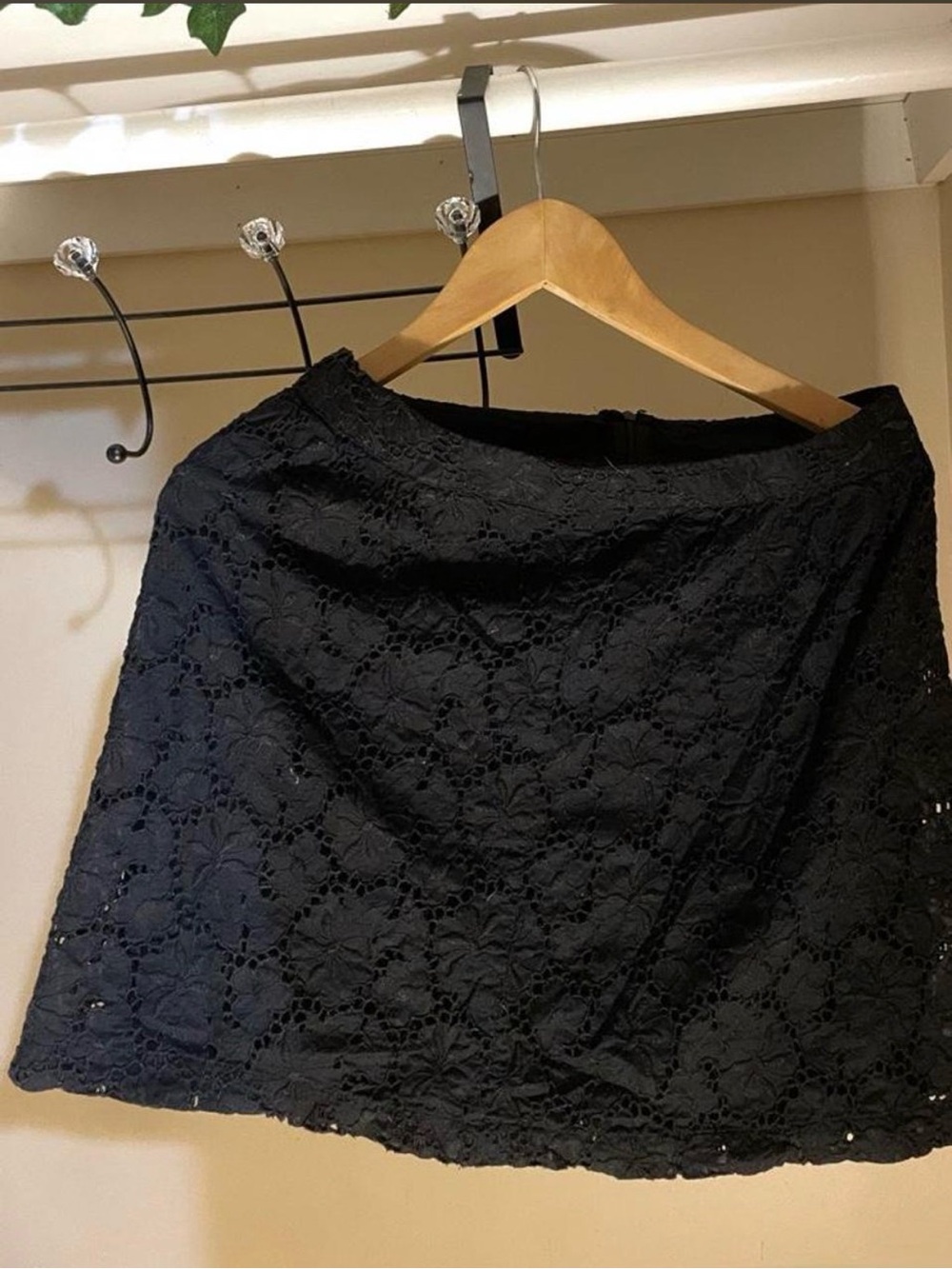 LOFT Black Lace Skirt